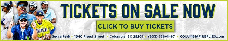 Columbia Fireflies Tickets