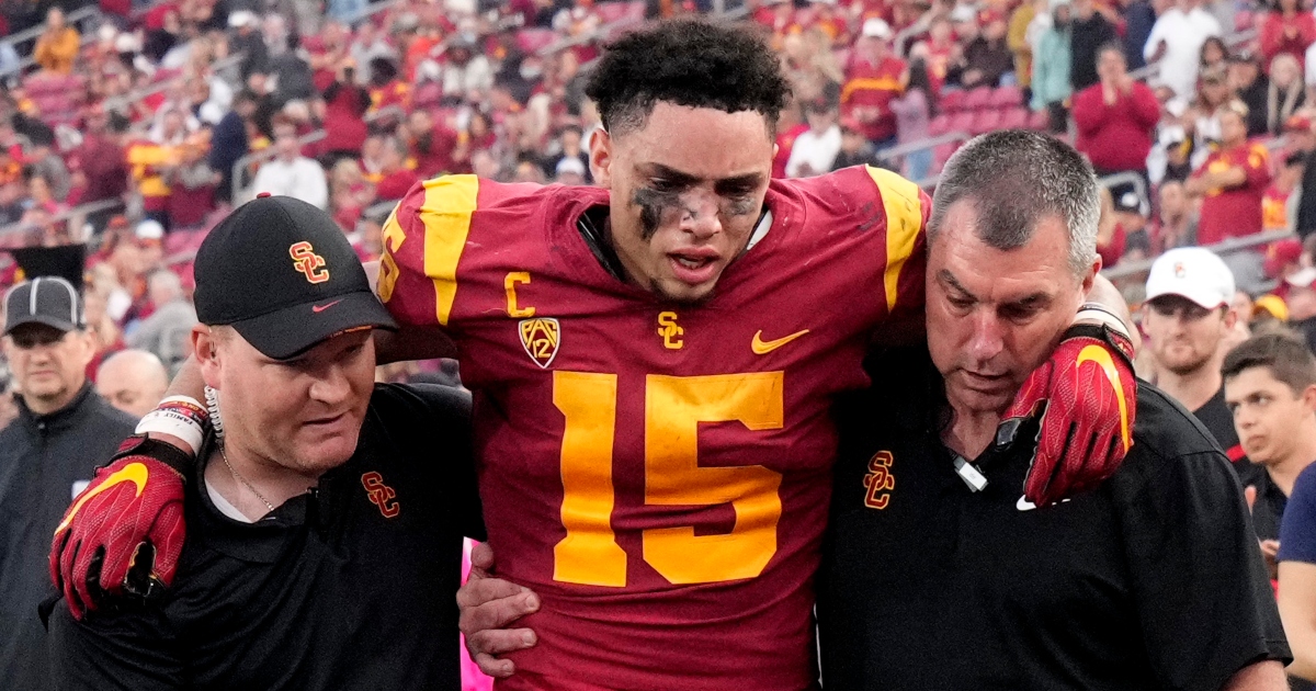 Drake London injury: USC star WR, projected first-round NFL Draft pick out  for season with fractured ankle 