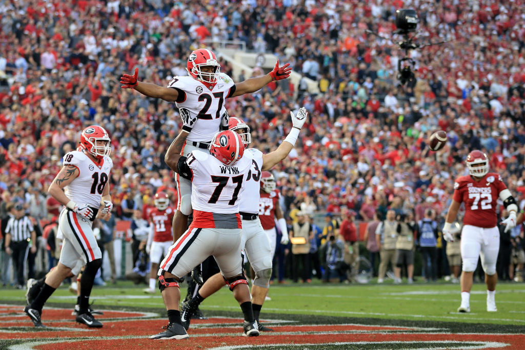 Georgia Bulldogs #27 Nick Chubb Black Legend Alternate Jersey