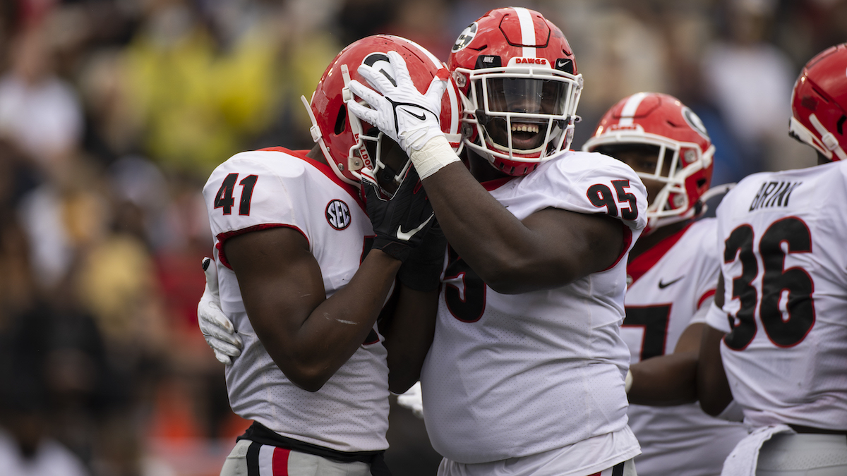 Georgia Bulldogs defensive lineman Devonte Wyatt 2022 NFL Scouting Combine  workout