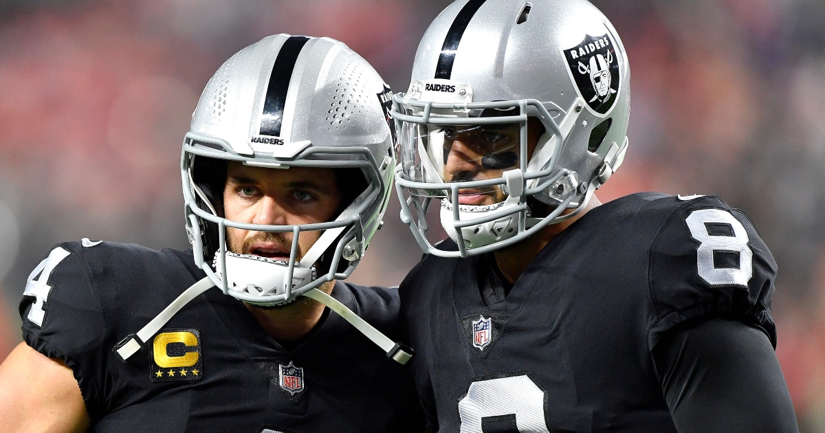 Derek Carr pays Marcus Mariota major compliment in farewell message - On3