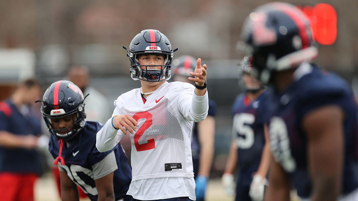 The competition to be the next starting quarterback at Ole Miss