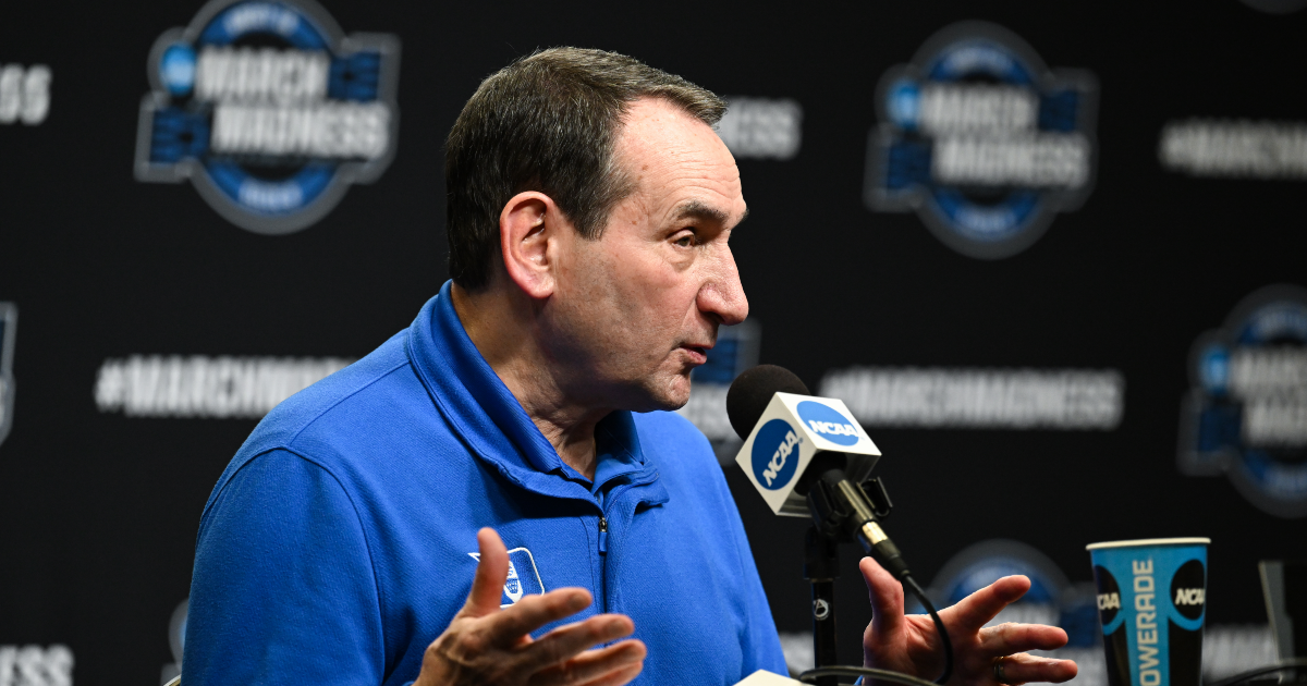 Mike Krzyzewski explains what it means to surpass John Wooden in Final Four appearances