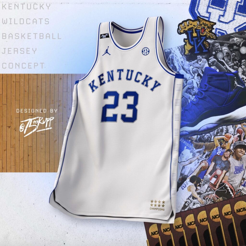 Owen on X: My new Kentucky jersey concept. Reduced the