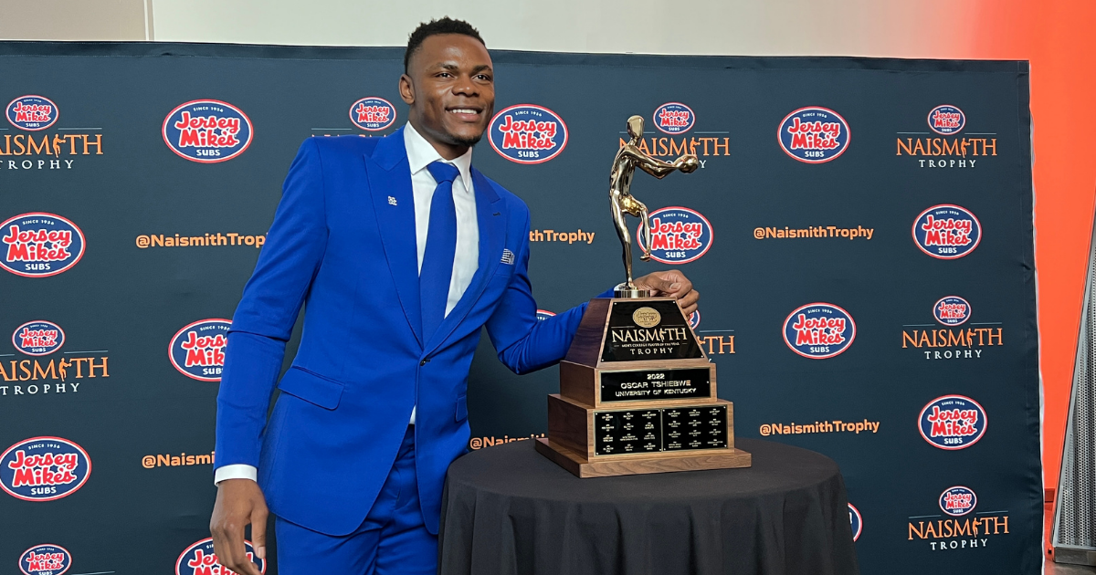 Oscar Tshiebwe takes home Naismith Trophy for Player of the Year On3