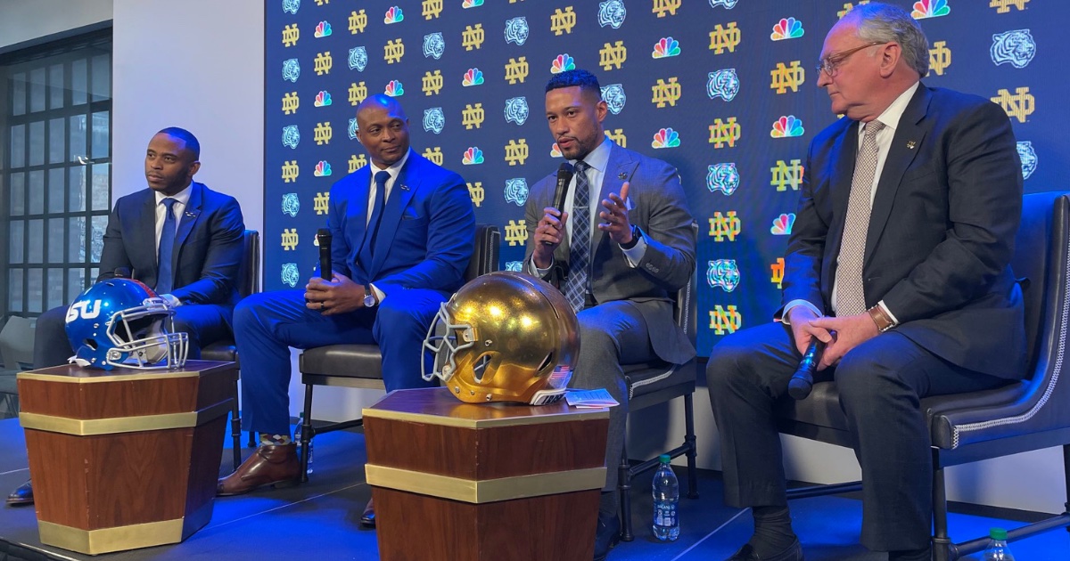 Head Coaches Marcus Freeman and Eddie George on Tennessee State-Notre Dame  Matchup 