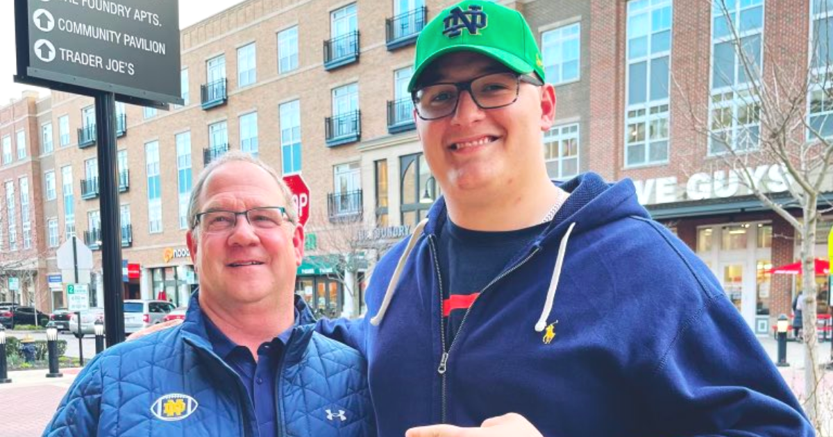 Sam Weddleton Notre Dame football recruiting: Four-star OL Sam Pendleton reviews visit