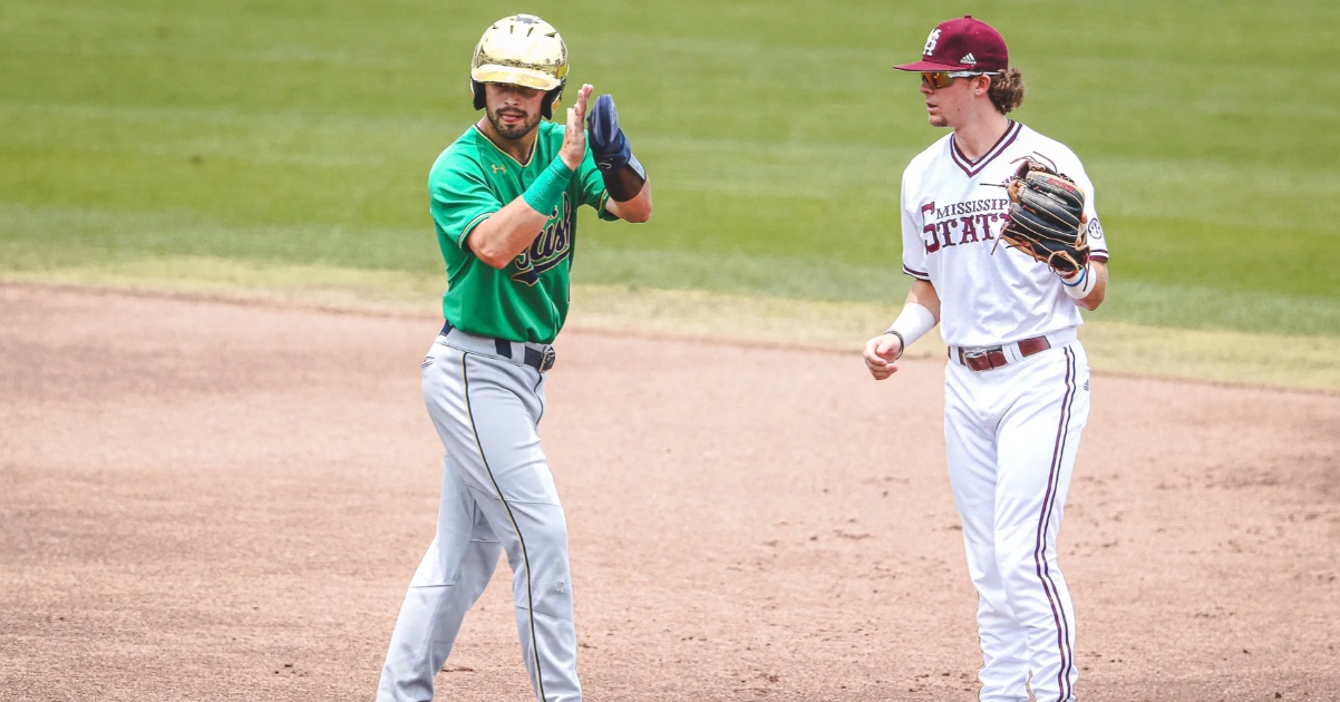 Propelled by a Spencer Myers grand slam, No. 10 Notre Dame tops ...