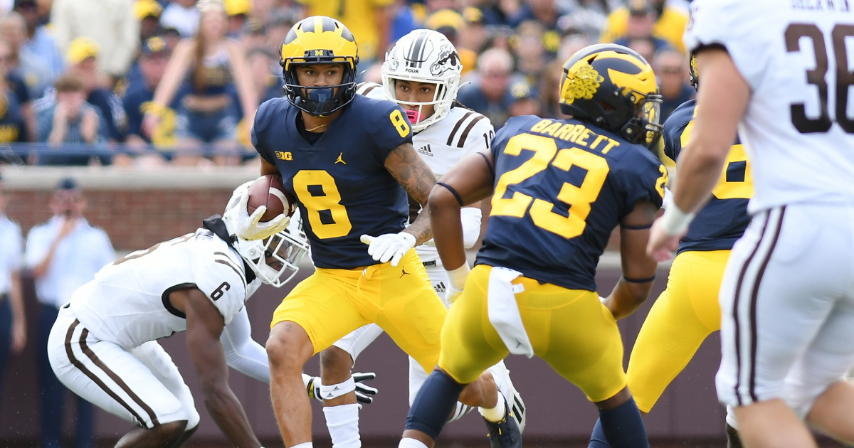 Michigan Wolverines Hassan Haskins And Ronnie Bell Aidan