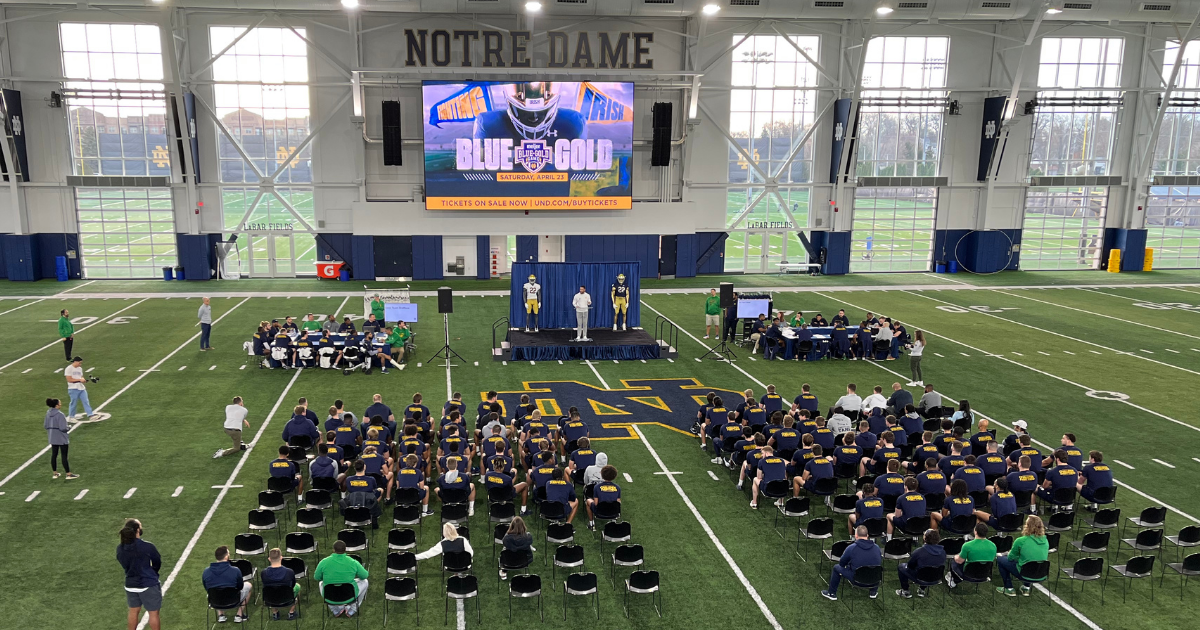 Sights and sounds from Notre Dame football BlueGold Game draft On3