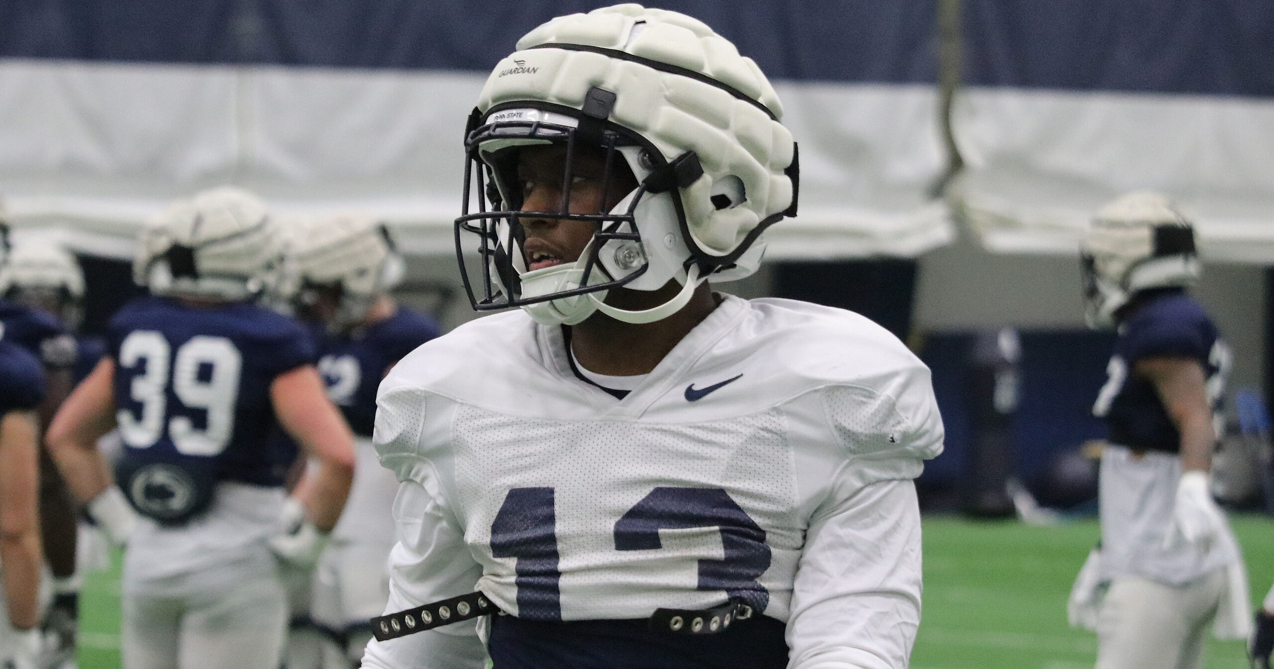 Penn State RB, Kaytron Allen, at practice.