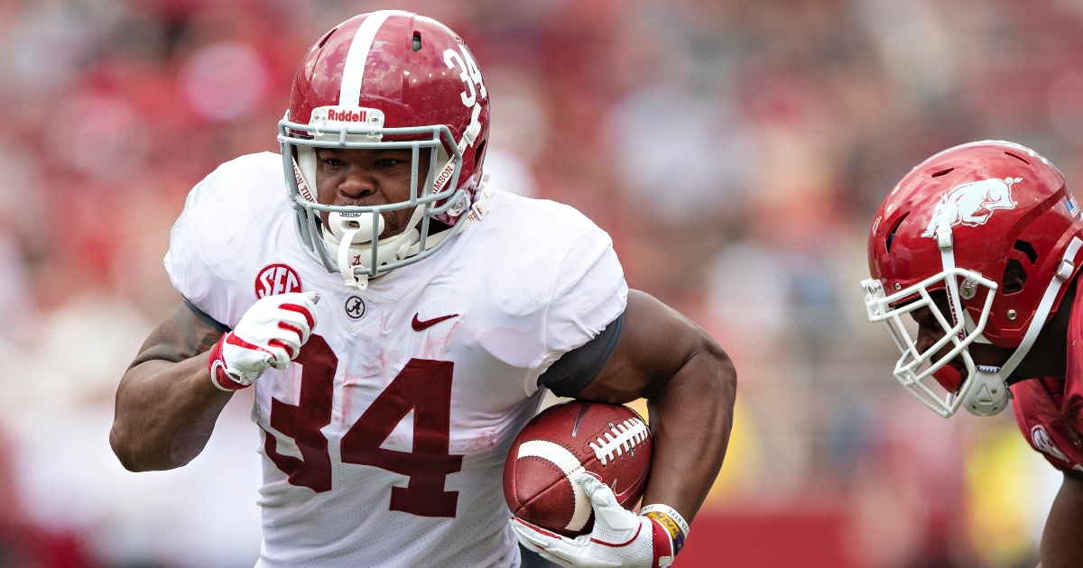 Watch highlights of Damien Harris from Alabama's A-Day spring game 