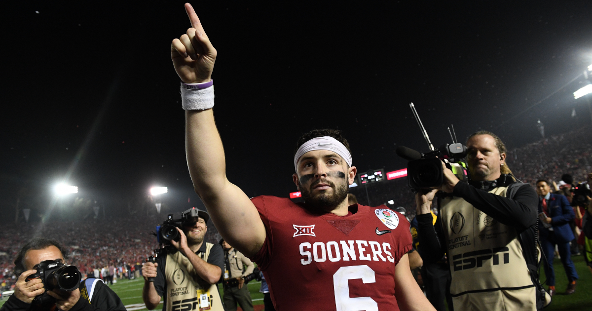 Baker Mayfield gets statue at Oklahoma's Heisman Park