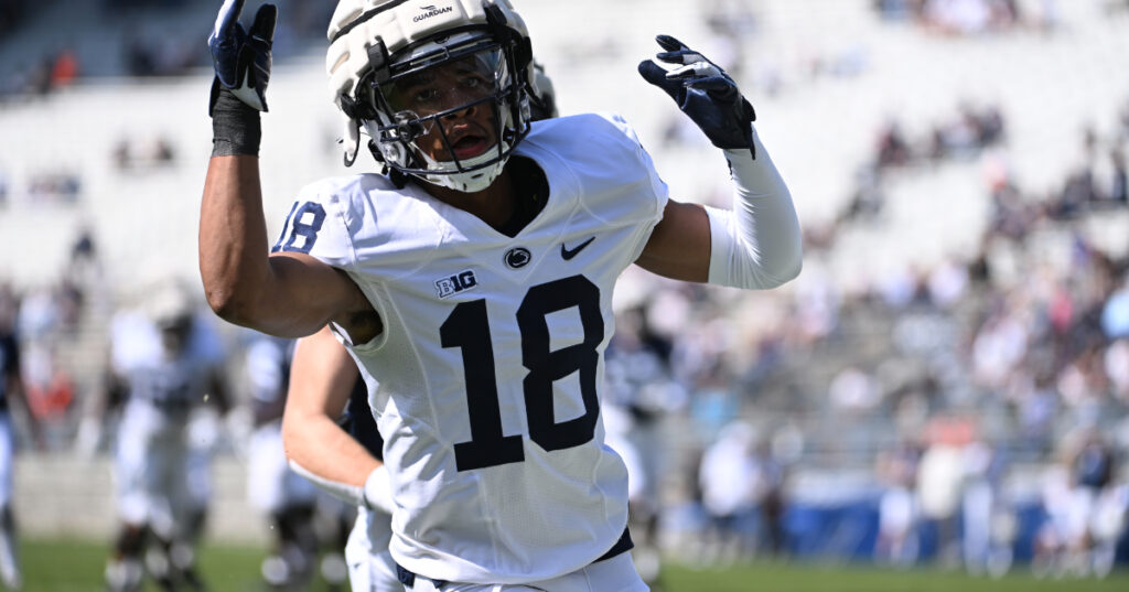 penn-state-early-enrollees-blue-white-game-action
