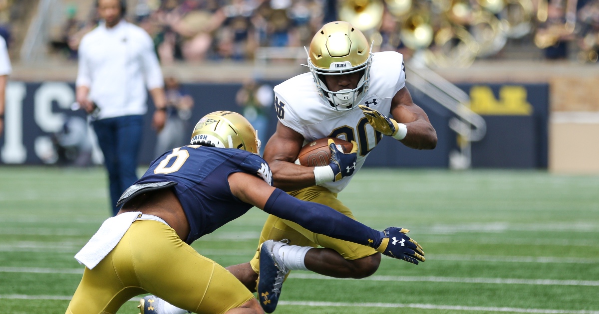 Notre Dame running back Jadarian Price tears Achilles, is out for 2022