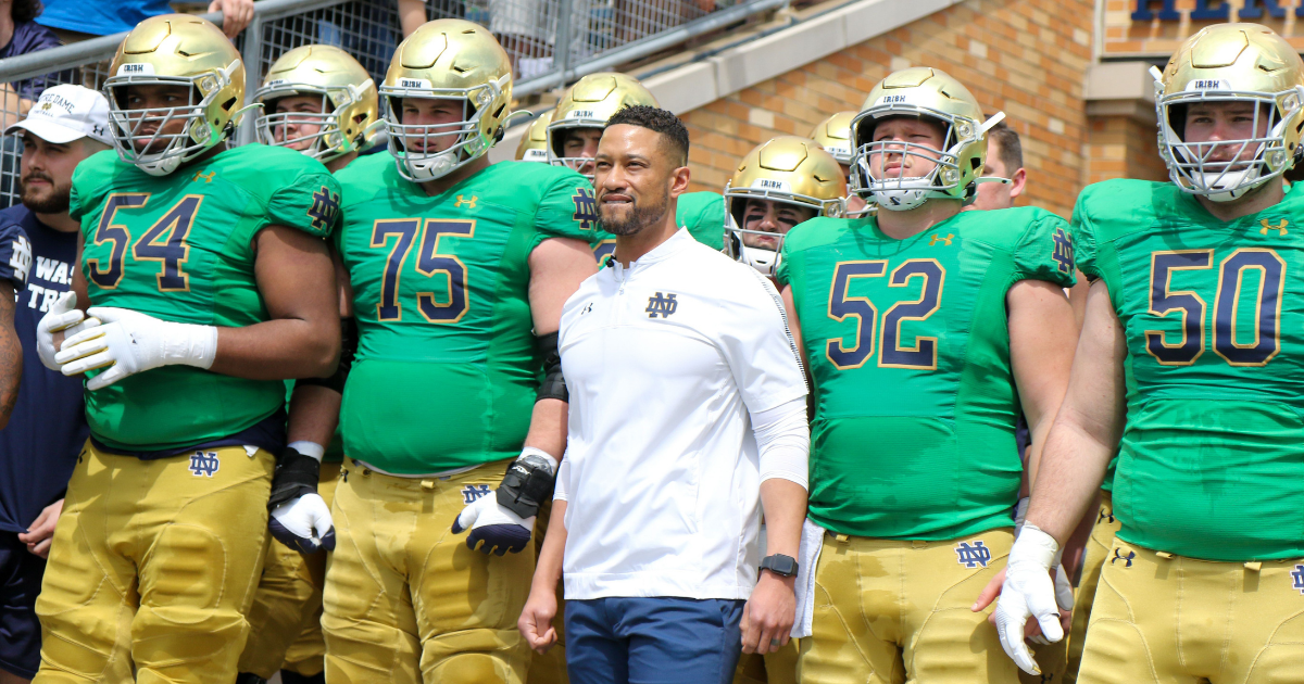 Marcus Freeman Announces That Notre Dame Will Wear Green Jersey vs