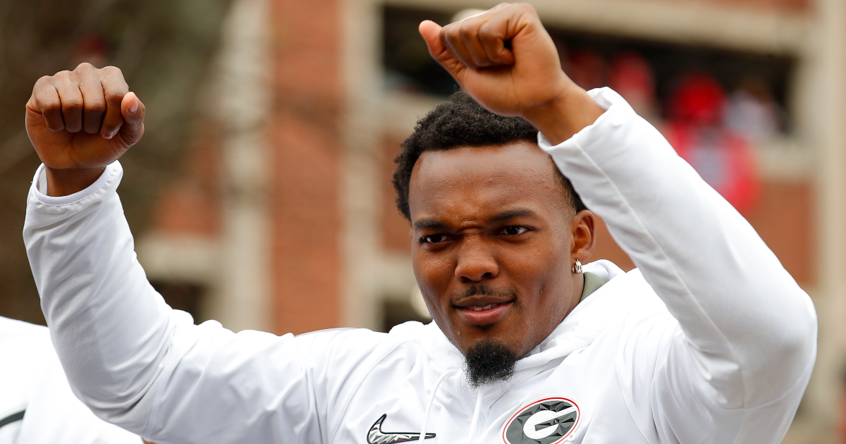 LOOK Nakobe Dean brings national championship ring to NFL Draft On3