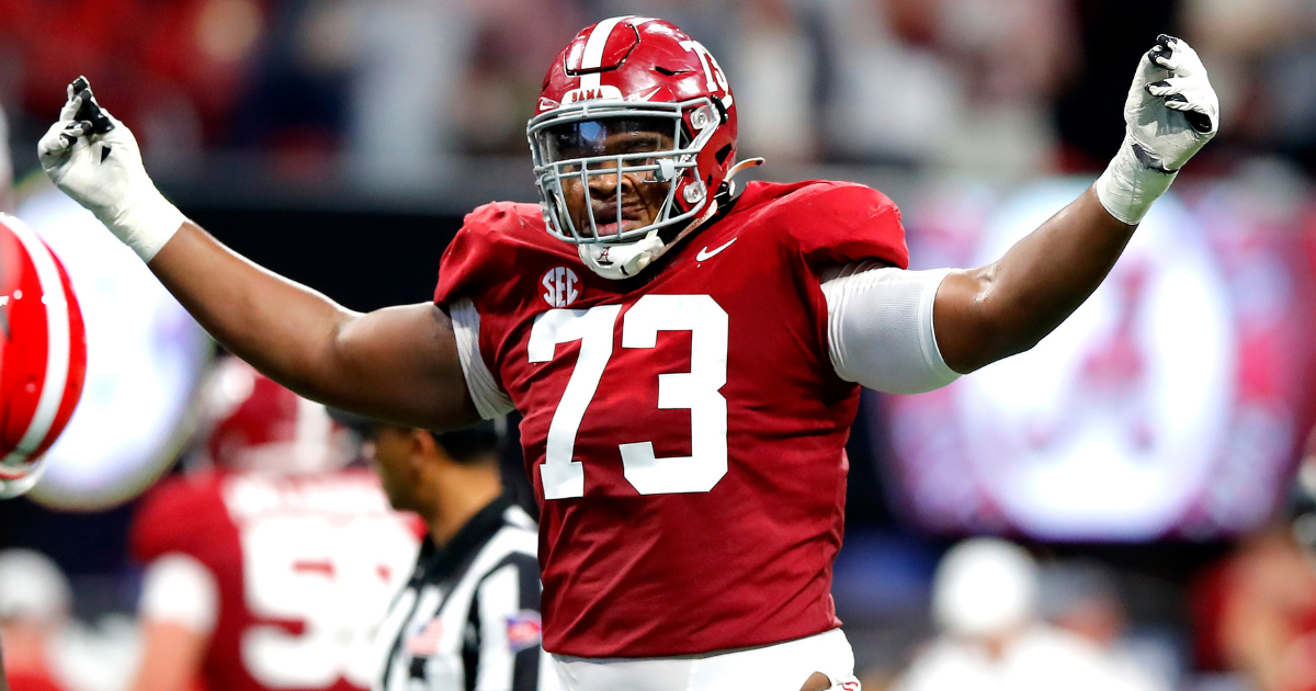 OL Evan Neal (Alabama) NFL Combine Press Conference