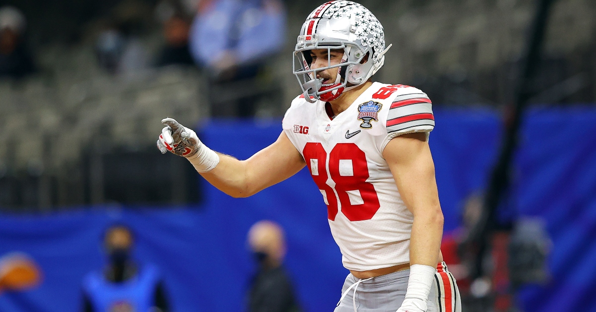 WATCH: Jeremy Ruckert, family celebrate Ohio State tight end being drafted  by hometown Jets - On3