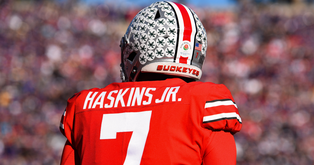 C.J. Stroud Wears Dwayne Haskins Jersey in Ohio State Spring Game