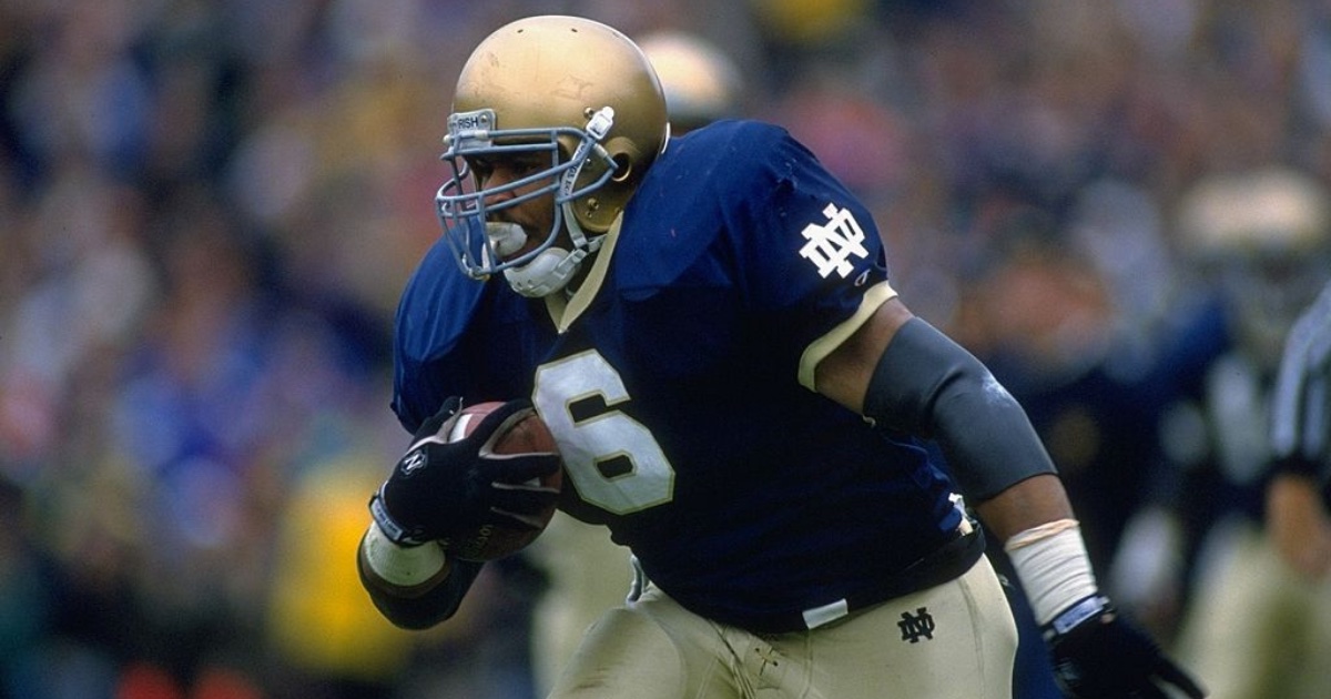 What former Notre Dame RB Jerome Bettis said in his graduation speech
