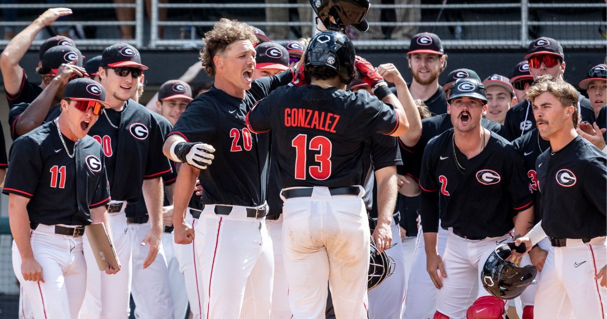 Georgia Baseball Takes Game Two From Vanderbilt 13 7   Georgia Baseball 1 