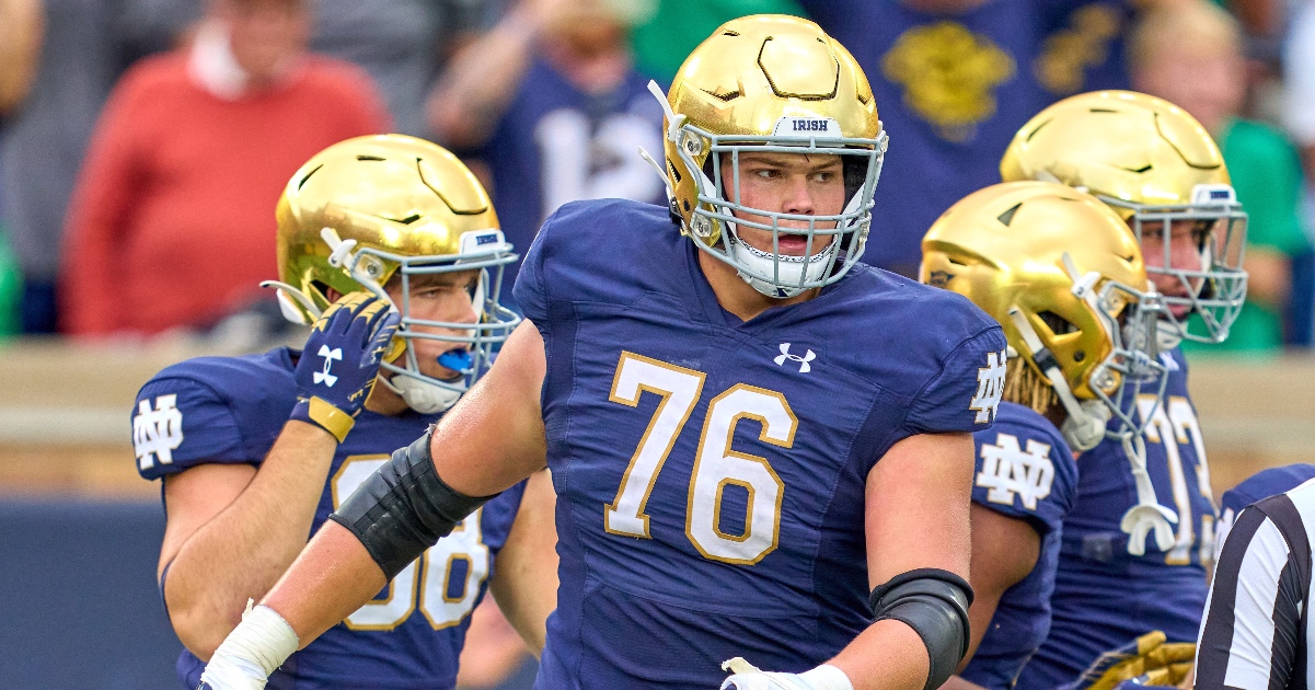 Notre Dame football 2023 spring practice preview Offensive line