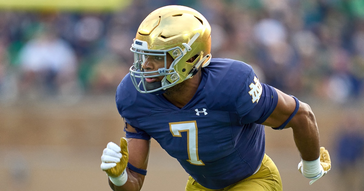 Where Notre Dame DE Isaiah Foskey is projected to go on NFL Draft day two