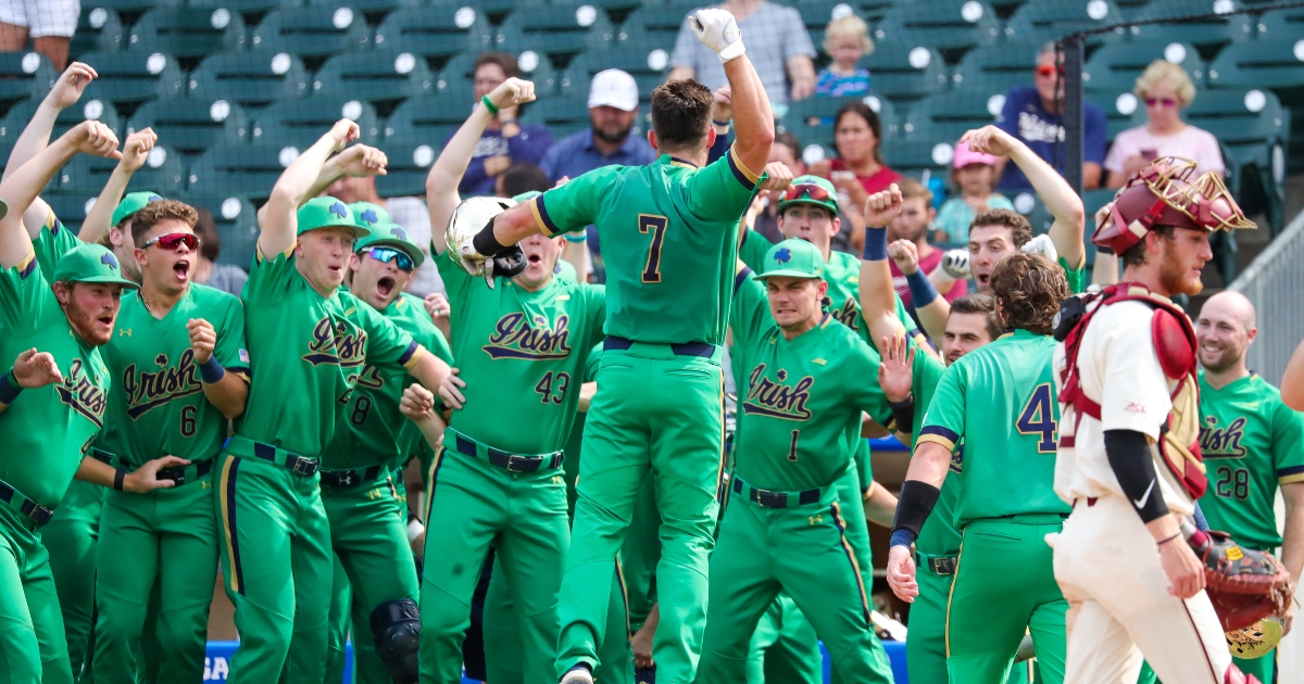 Moyzan's (nearly) complete performance helps Notre Dame baseball