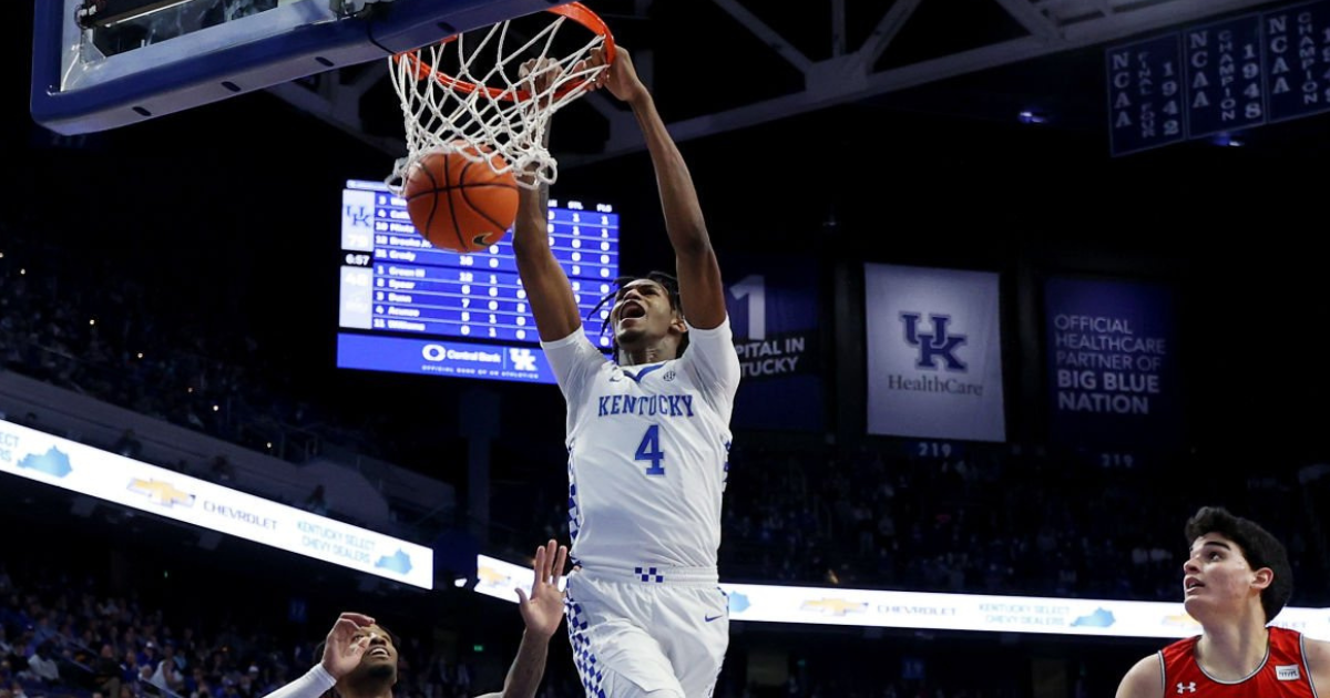 Newest Wildcat Daimion Collins has a wingspan of 7'5.0” at just 18 years  old. Crazy to think he might not be done growing 