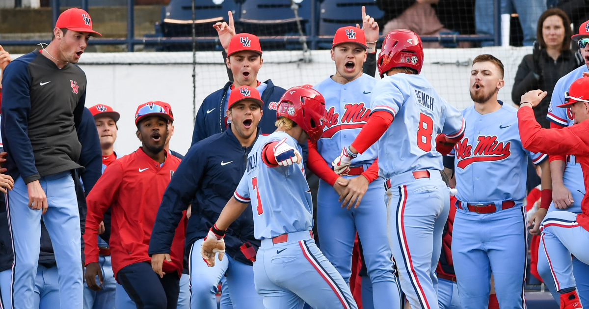 WATCH Ole Miss celebrates College World Series berth after sweep of