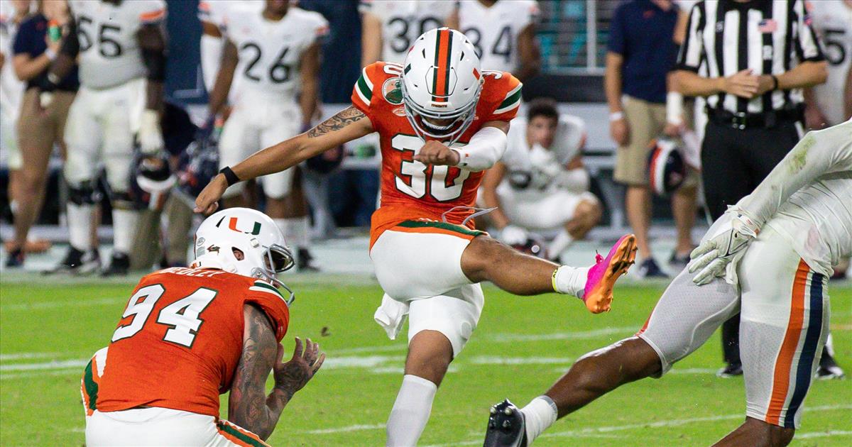 STATE OF THE U 2022: Miami Hurricanes Special Teams Depth Chart Analysis -  On3