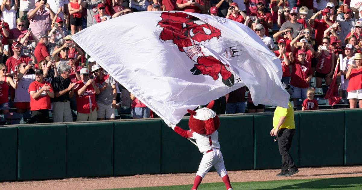 Arkansas pitcher Will McEntire discusses CWS win over Auburn On3