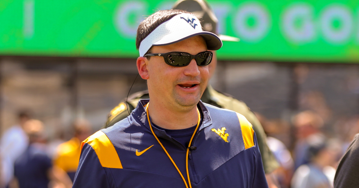 West Virginia head coach Neal Brown is not pleased with Big 12 media