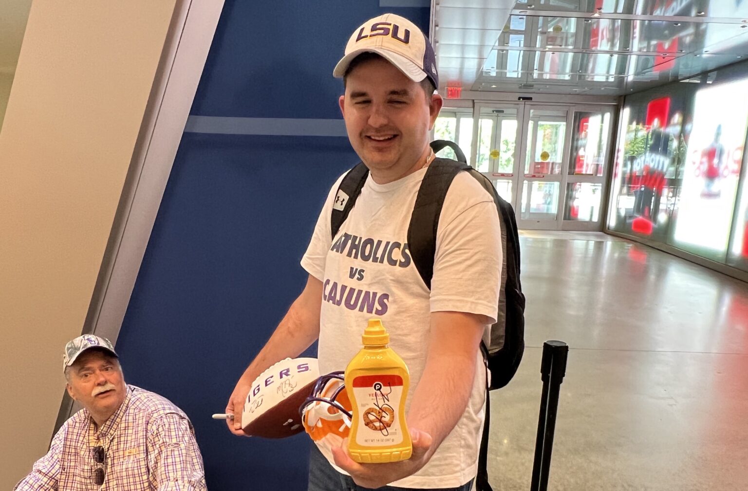Lane Kiffin Signed a Mustard Bottle at SEC Media Days On3