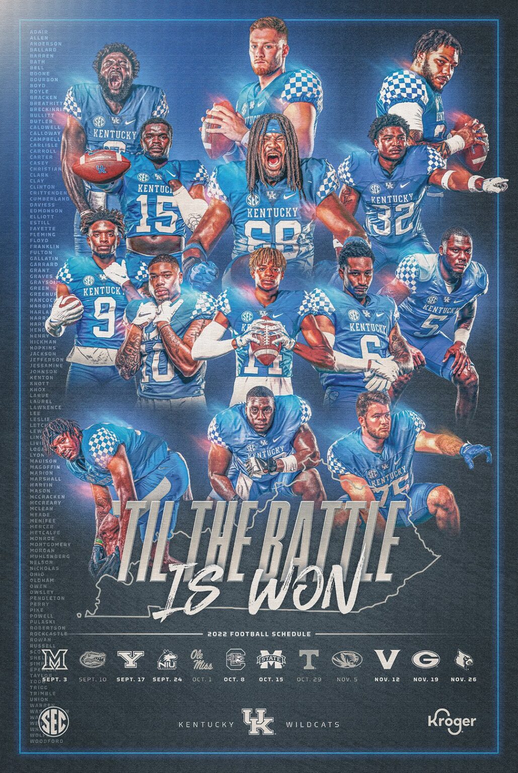 LOOK Kentucky Football's 2022 Schedule Poster Unveiled On3