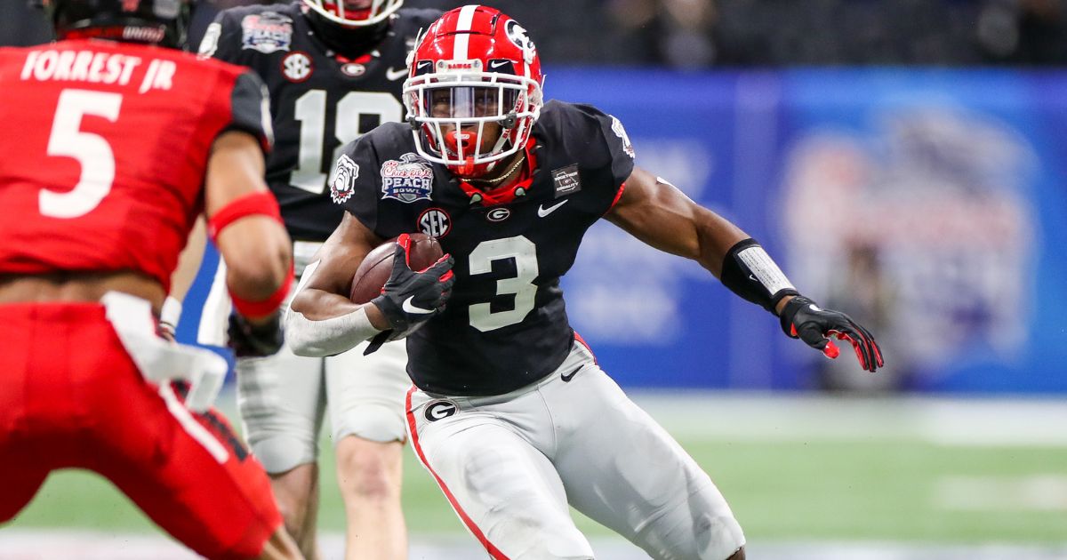 Football NFL Draft picks at camp Zamir White