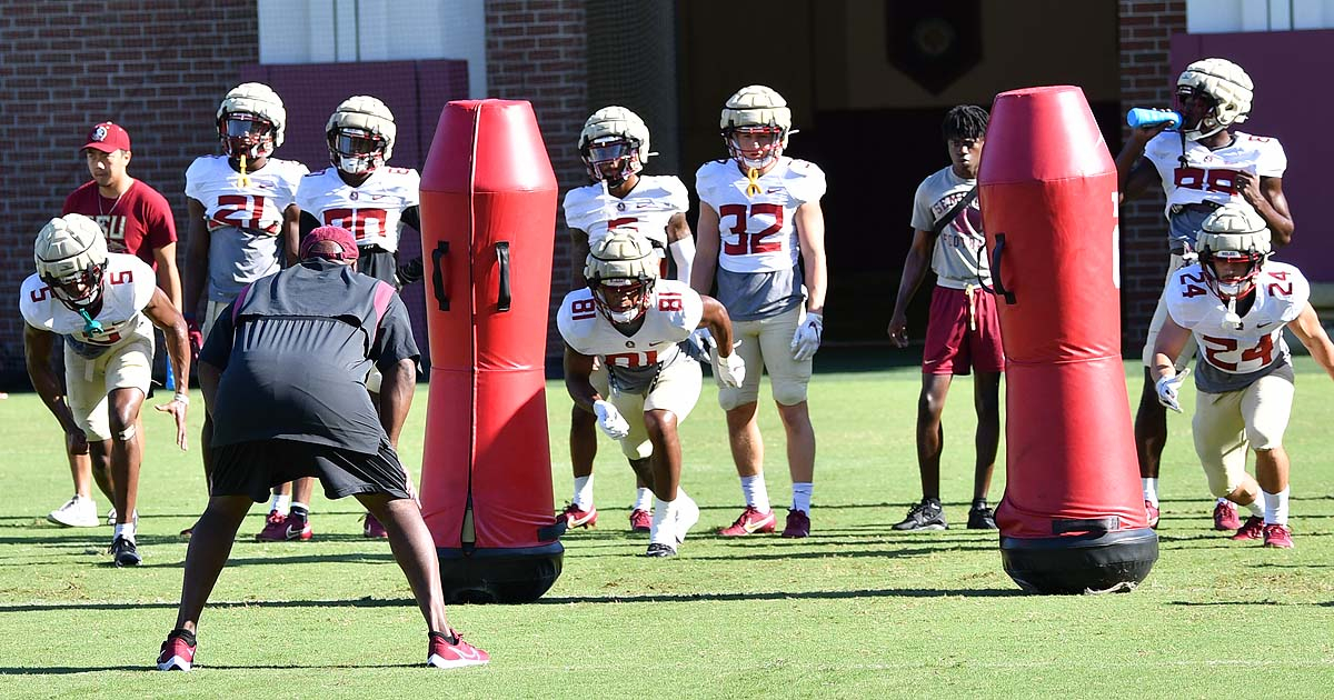 Warchant TV Thursday FSU preseason football practice footage On3