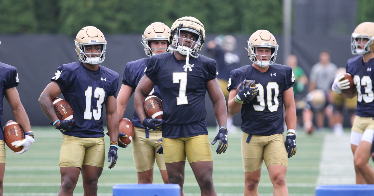 Notre Dame football fall camp practice No. 6 observations offense