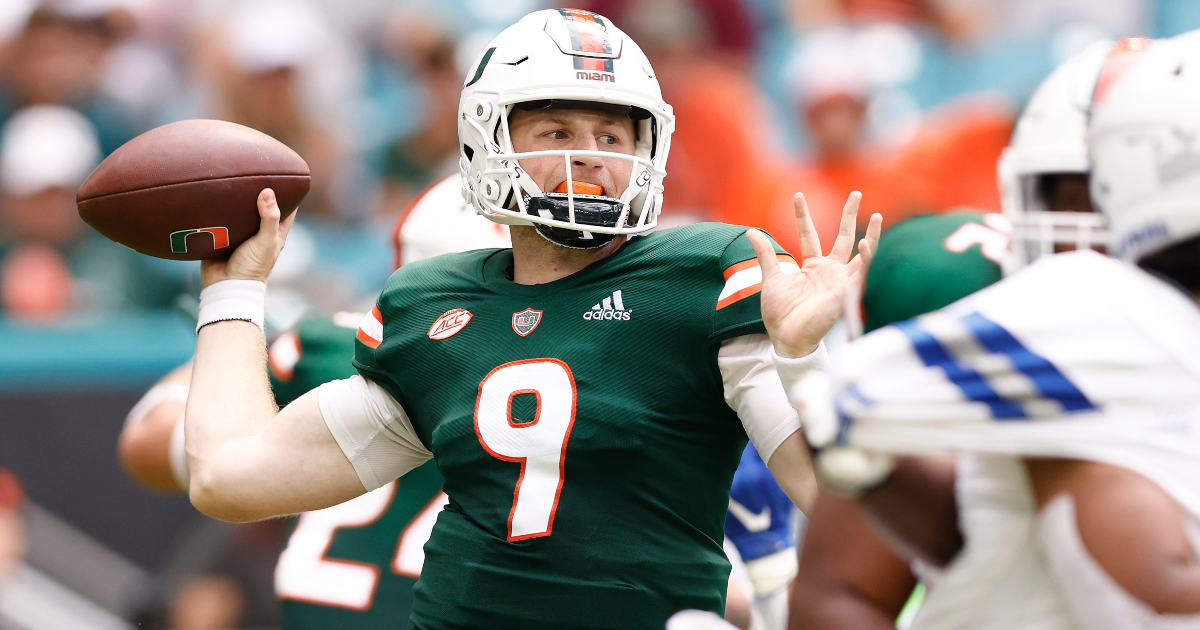 Miami QB Tyler Van Dyke ready to get season underway