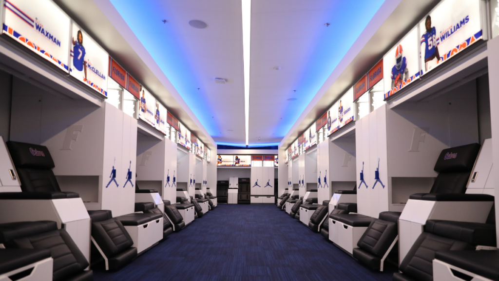 University of Florida Football Lockers