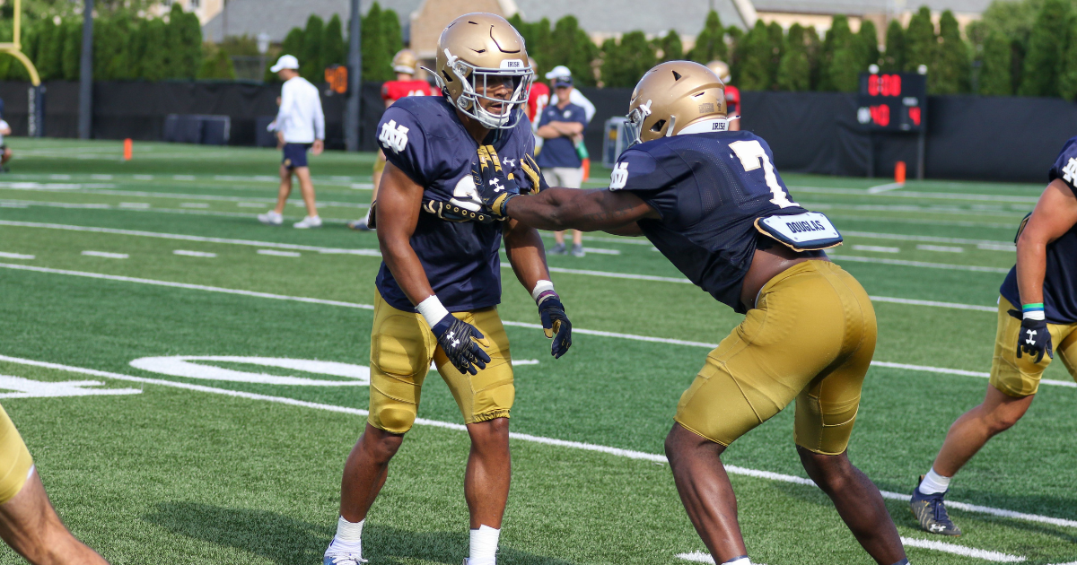 Notre Dame football fall camp practice No. 11 observations offense