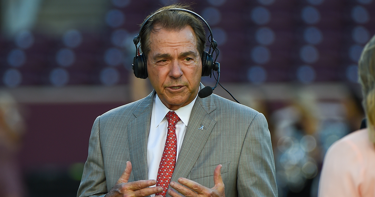 Nick Saban shares a laugh with fan who asked if any defensive back that ...