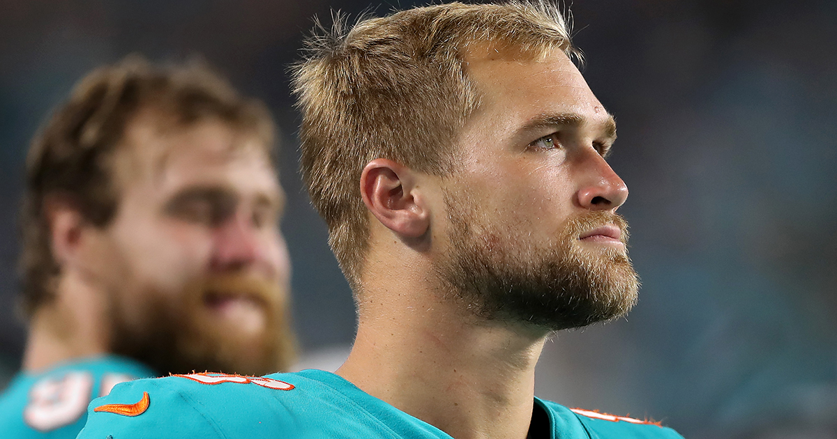 Mike Gesicki makes an appearance for the Miami Dolphins