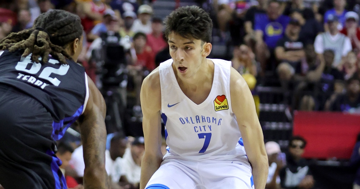 Oklahoma City Thunder take Chet Holmgren with 2nd pick of 2022 NBA