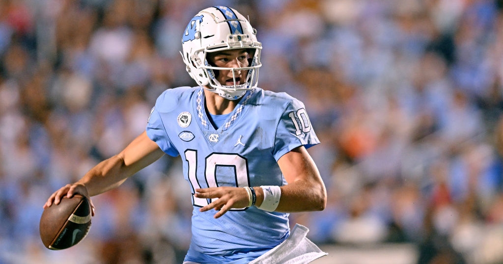 Drake Maye sets multiple school records in first career start for UNC