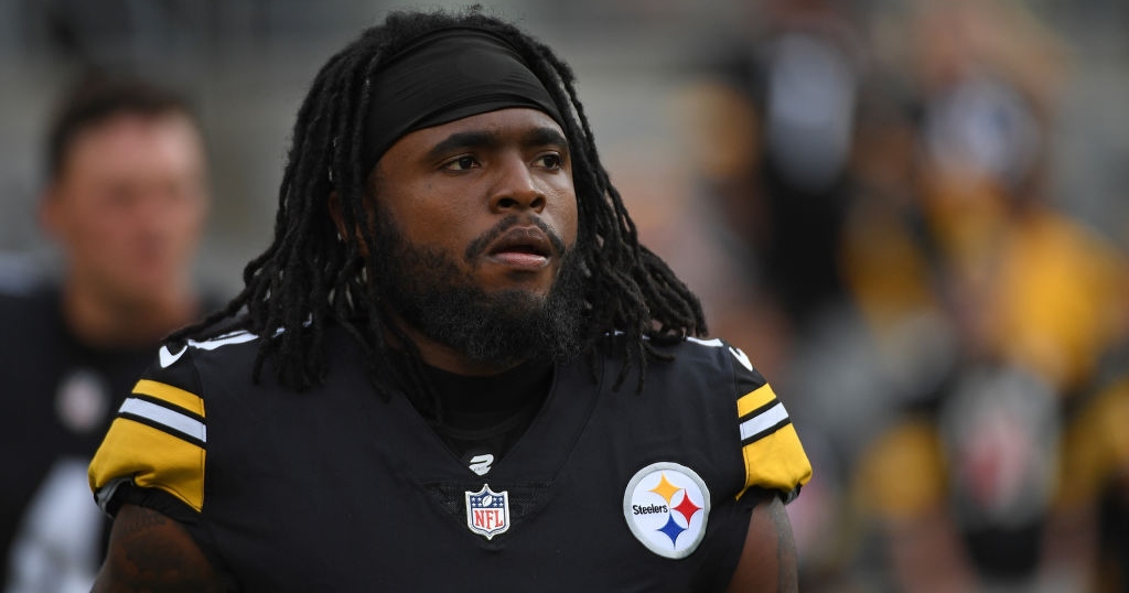 Diontae Johnson of the Pittsburgh Steelers is introduced prior to