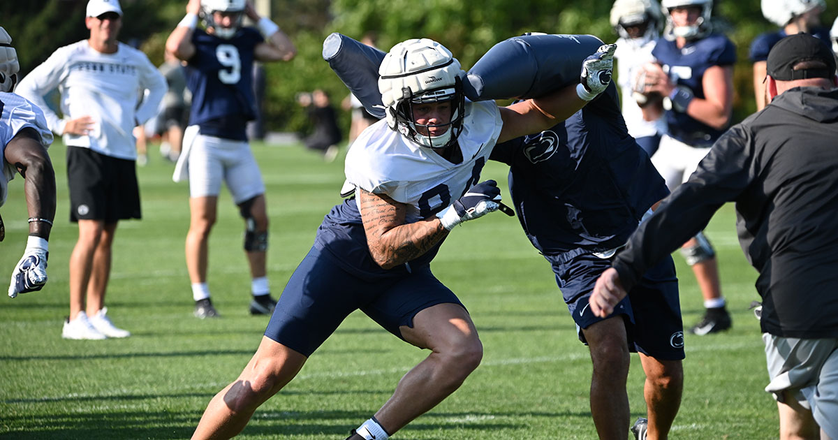 Tight end Theo Johnson