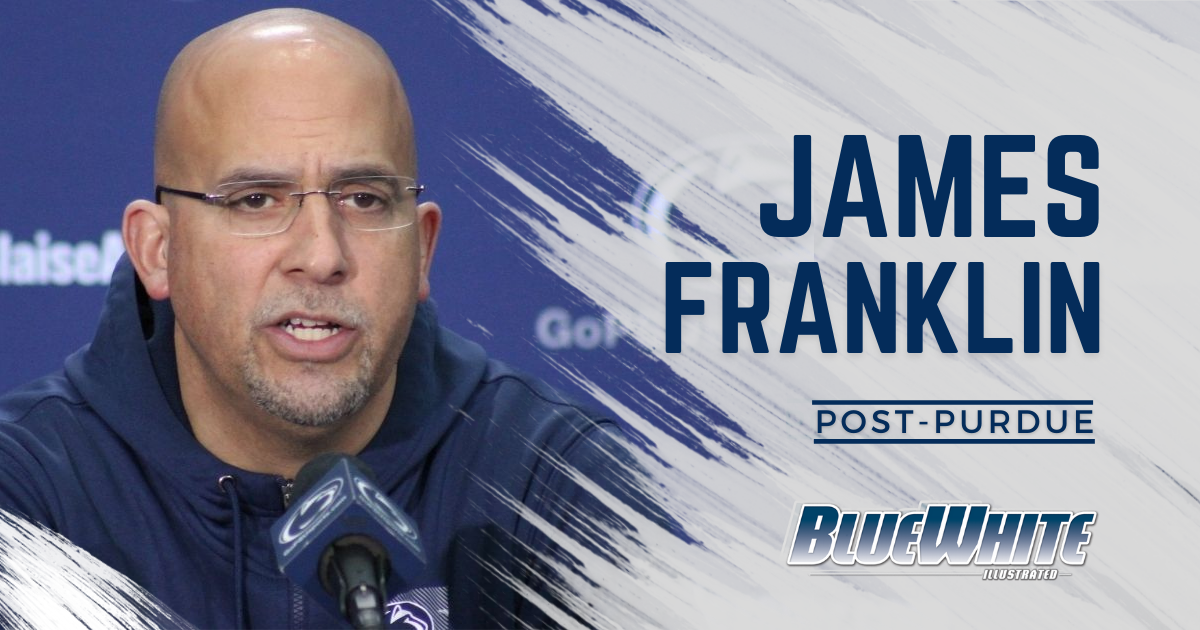 Watch Penn State Head Coach James Franklin's Postgame Press Conference ...