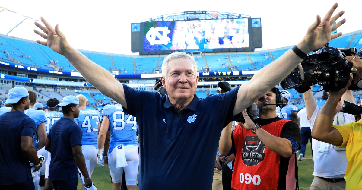 Mack Brown discusses hilarious dance moves after win over Appalachian State